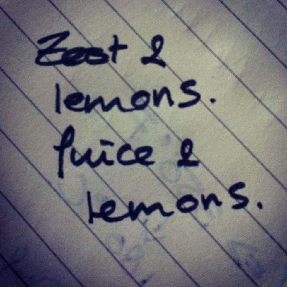 Leave 1 tablespoon of lemon juice and zest for the glaze.