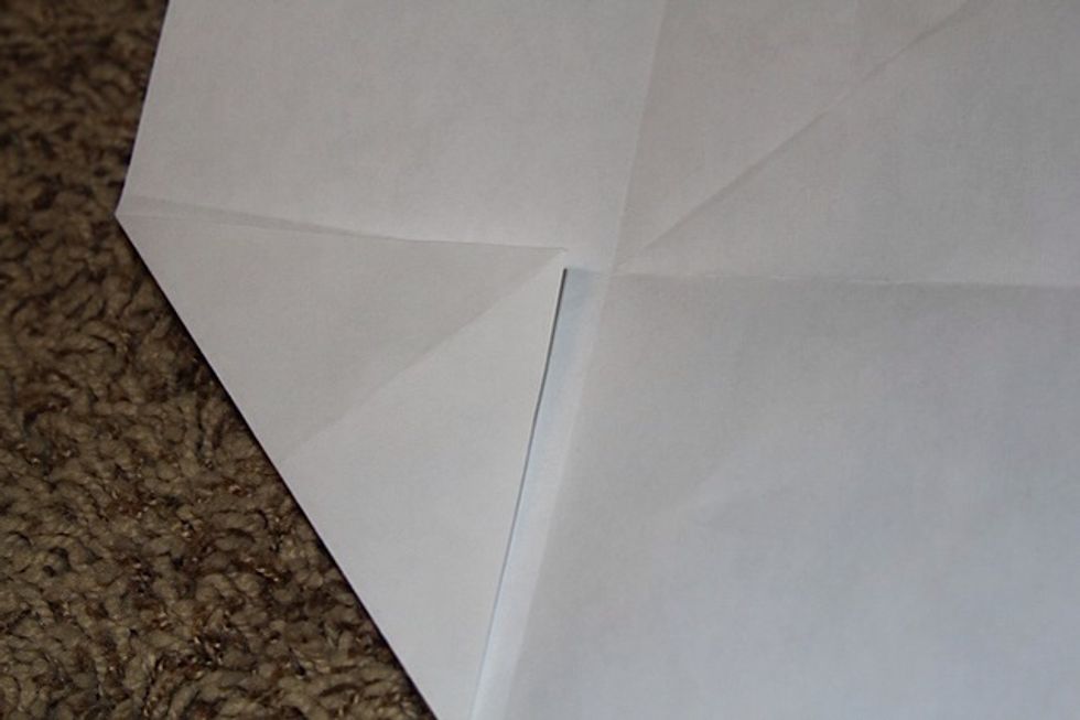Leave a little bit of room when you fold so it makes it easier to use later :)