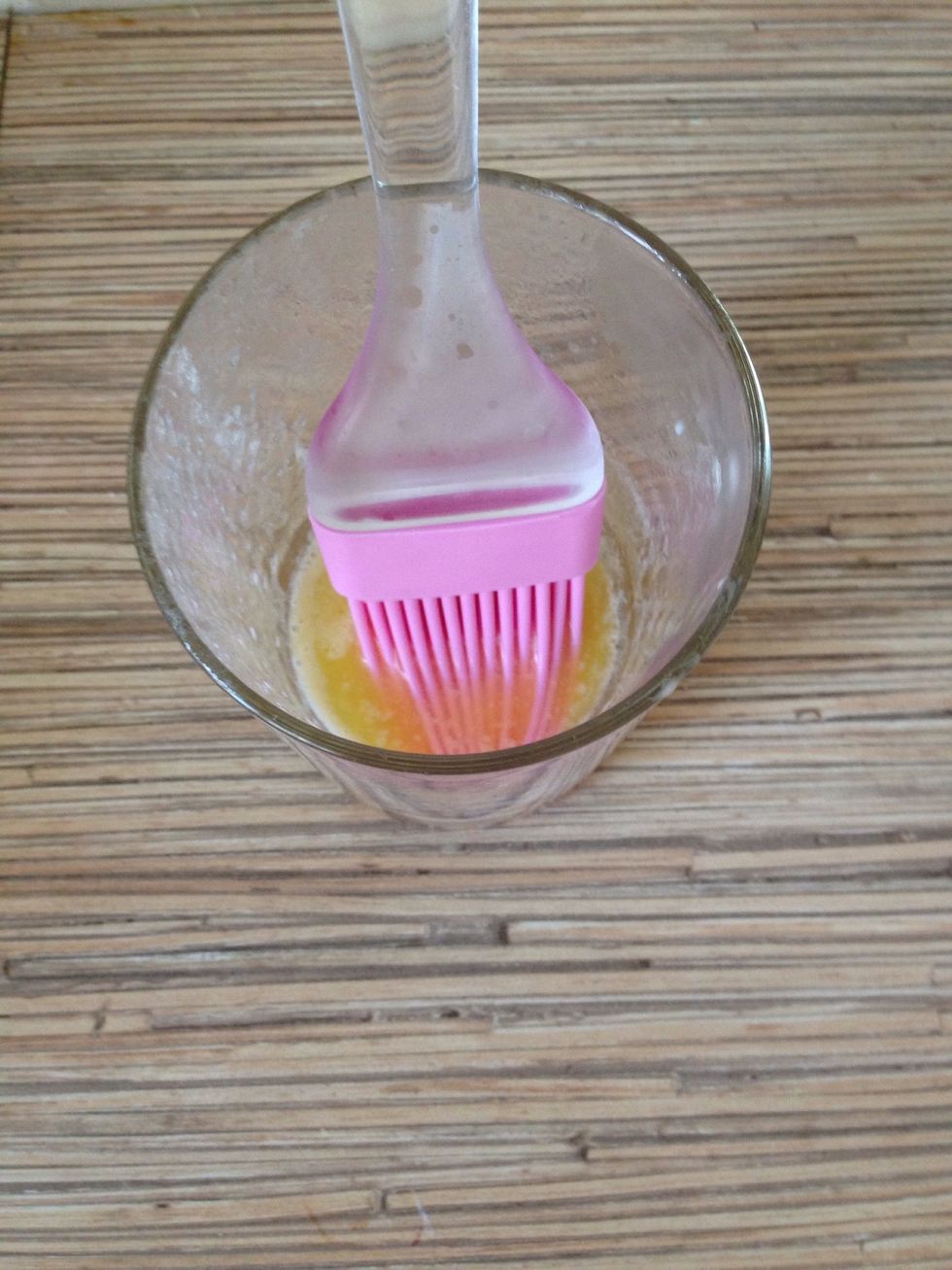 Leave a little butter to grease the pan