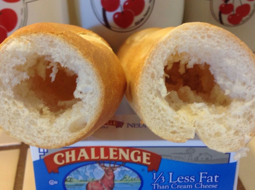 Leave about a 1/2 inch edge.