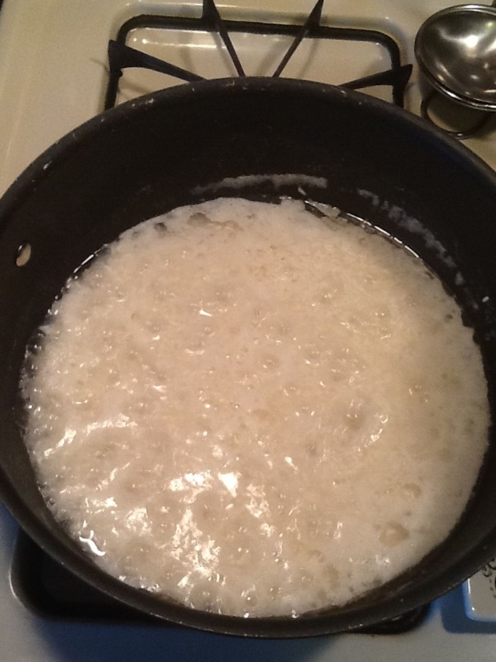 Leave alone and let the water get absorbed.