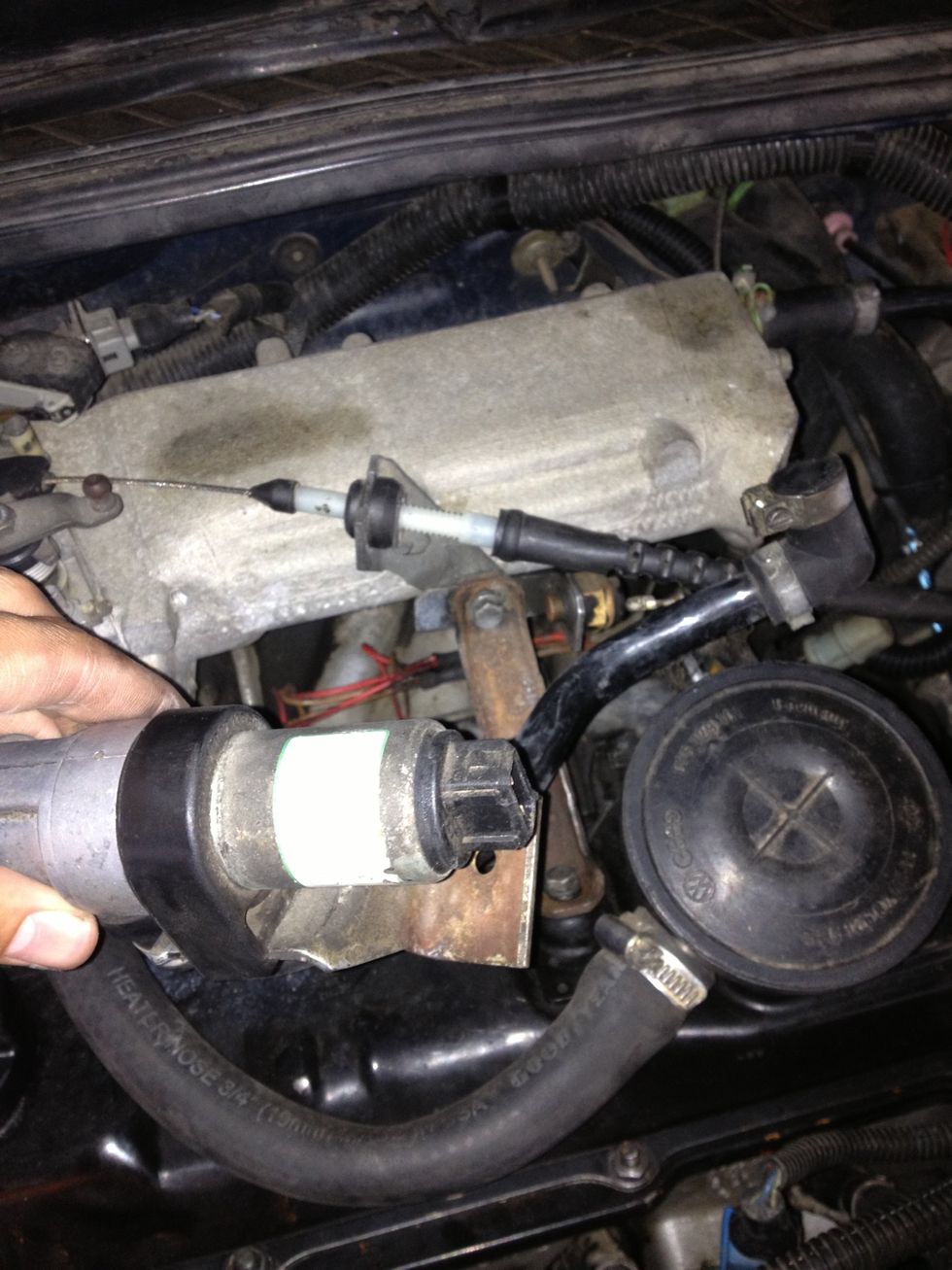 Leave hose connected to idle air stabilizer!