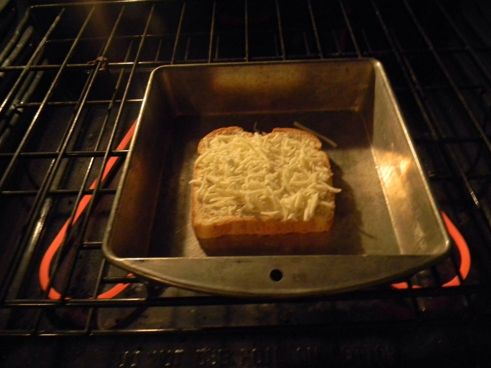 Leave in oven for 5 to 8 minutes.