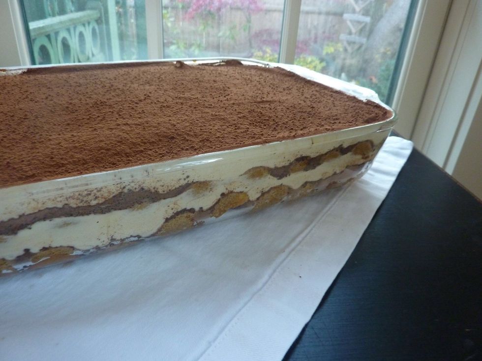 Leave in the fridge for four hours and it will become like this.