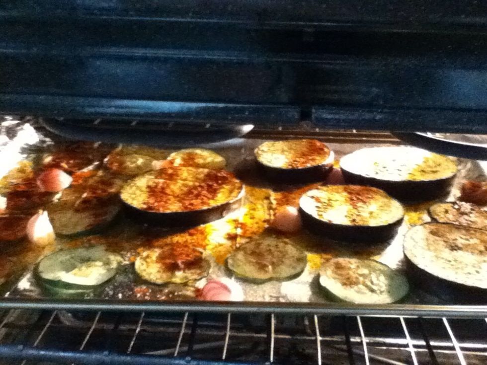 Leave in the oven for 10 min or longer for desired texture (I don't like it too soft)