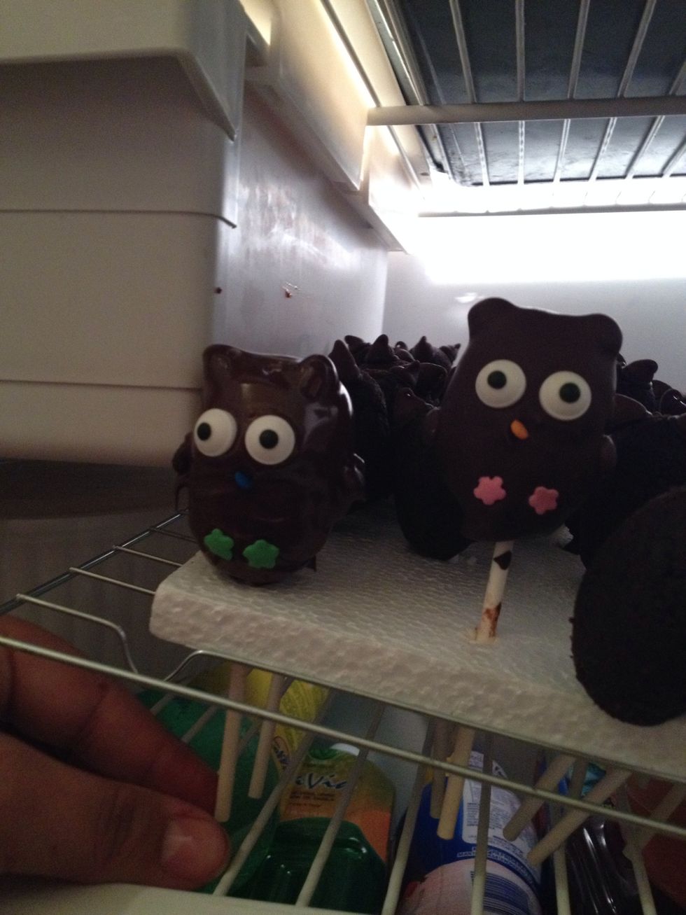 Leave in the refrigerator for a couple hours to overnight. Depends when you want to use them. don't take out more than an hr before needed time. Enjoy!