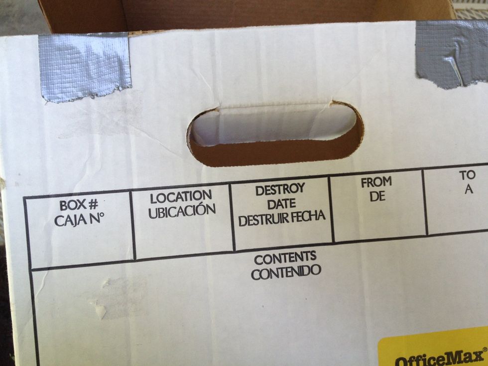 Leave one of the handles exposed as this will be the entrance.