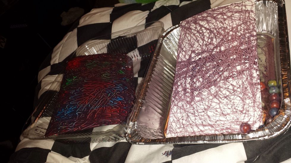 Leave painting/paintings out to dry.