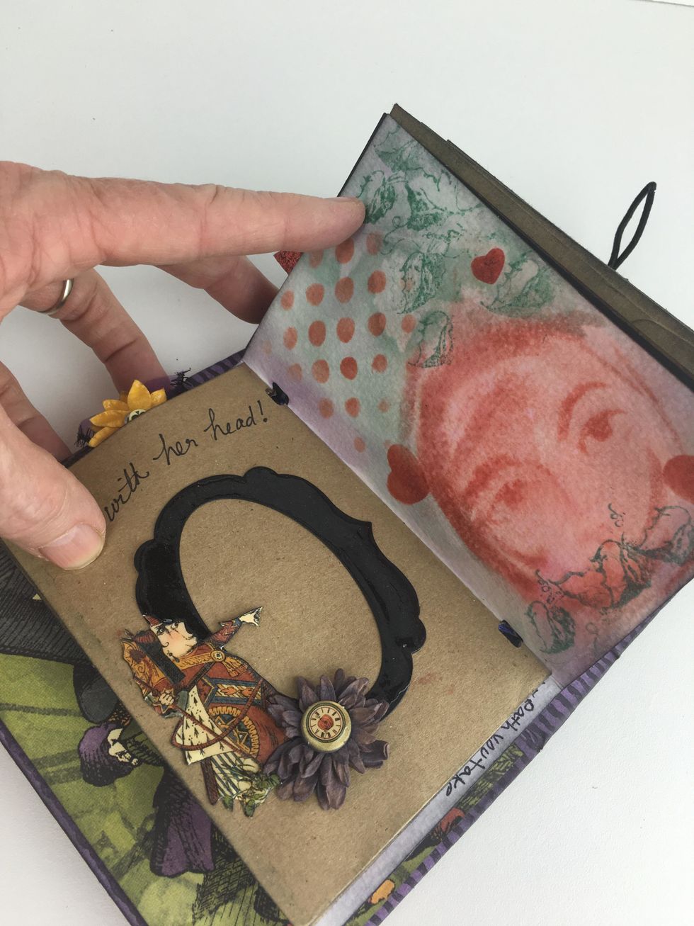 Leave places for some photos by adding decorative frames as shown.