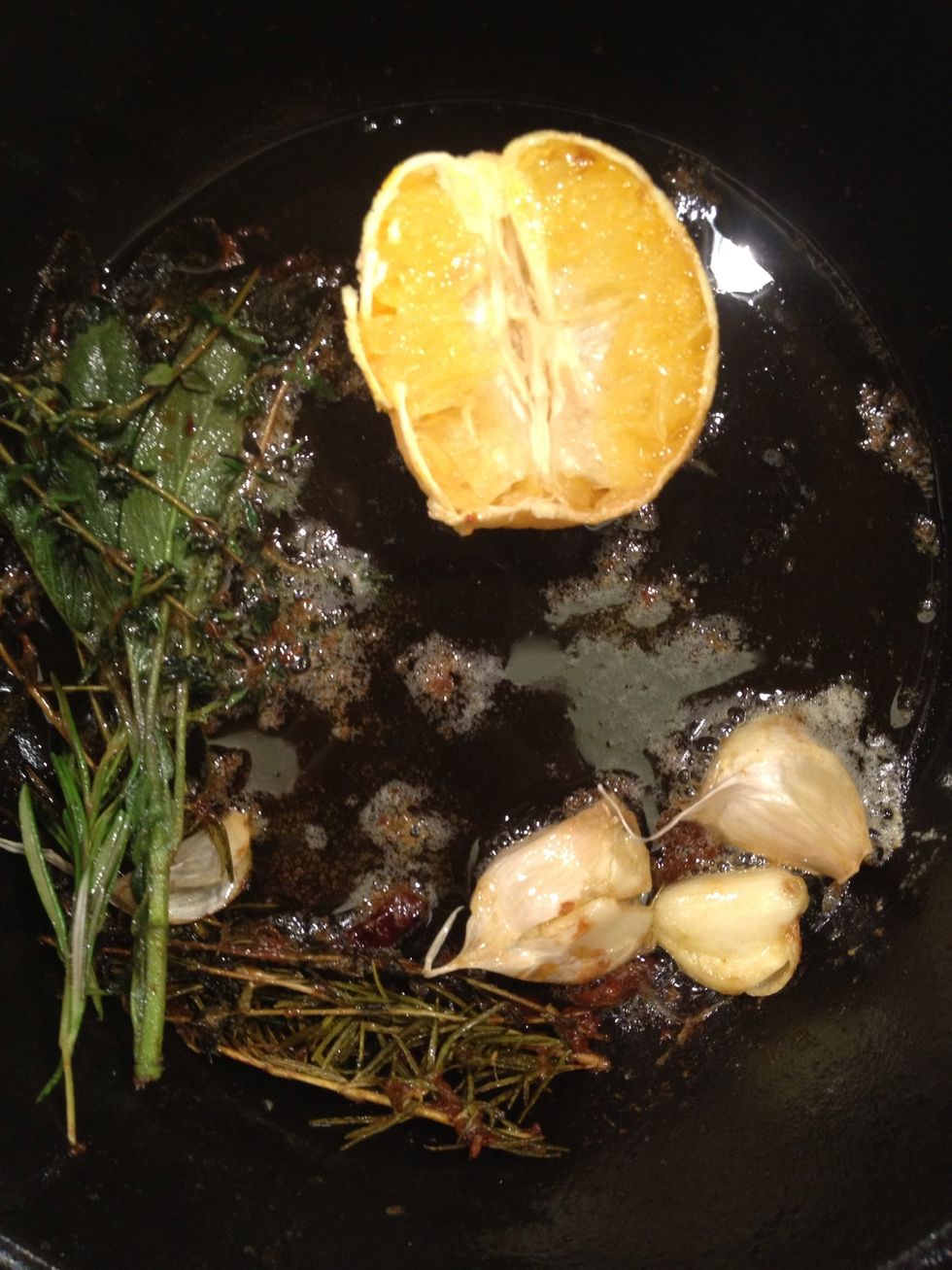 Leave that in the pot, it's hot. Recycle the fat if possible.