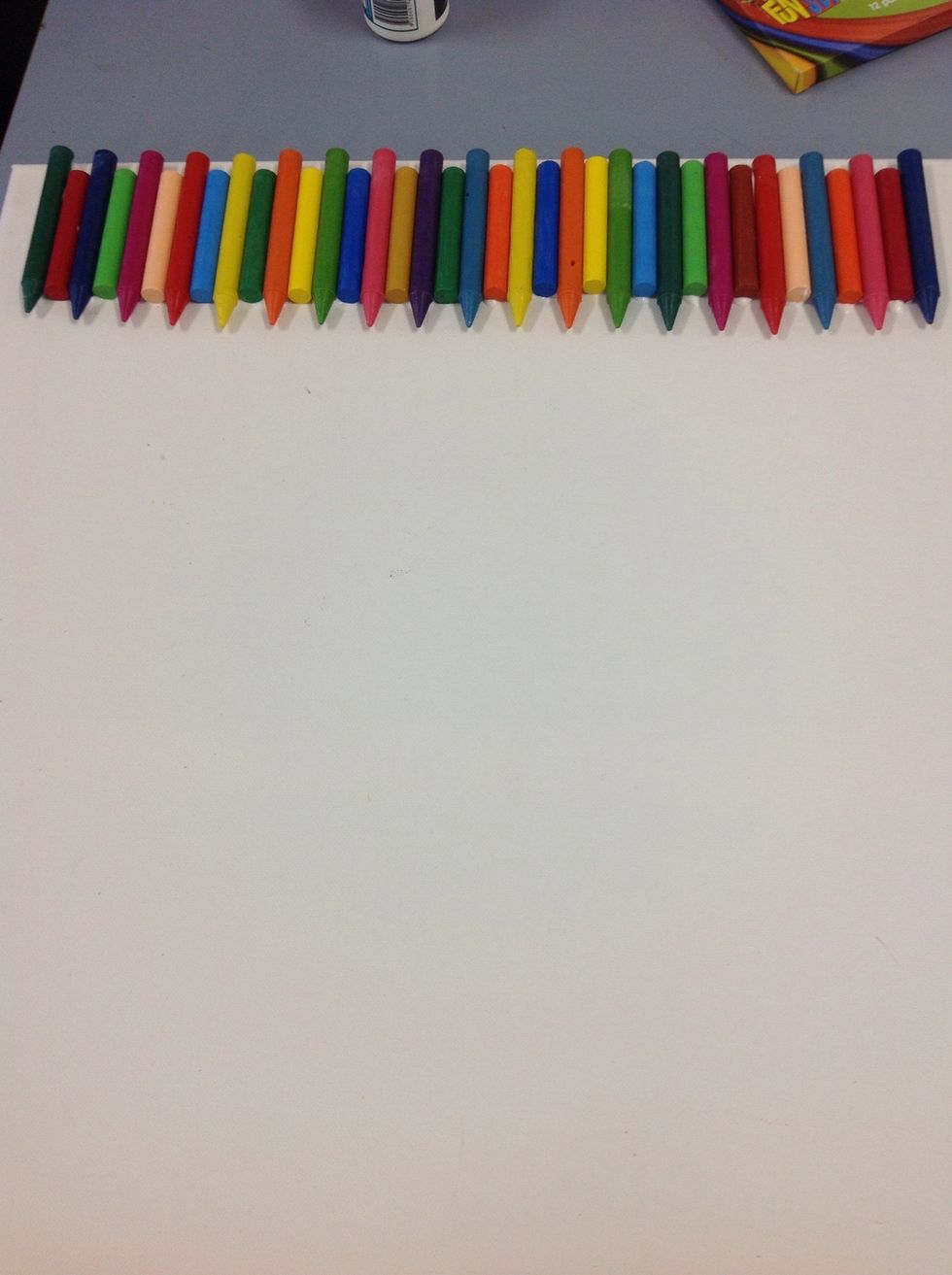 Leave the crayons to dry for 10-15 minutes