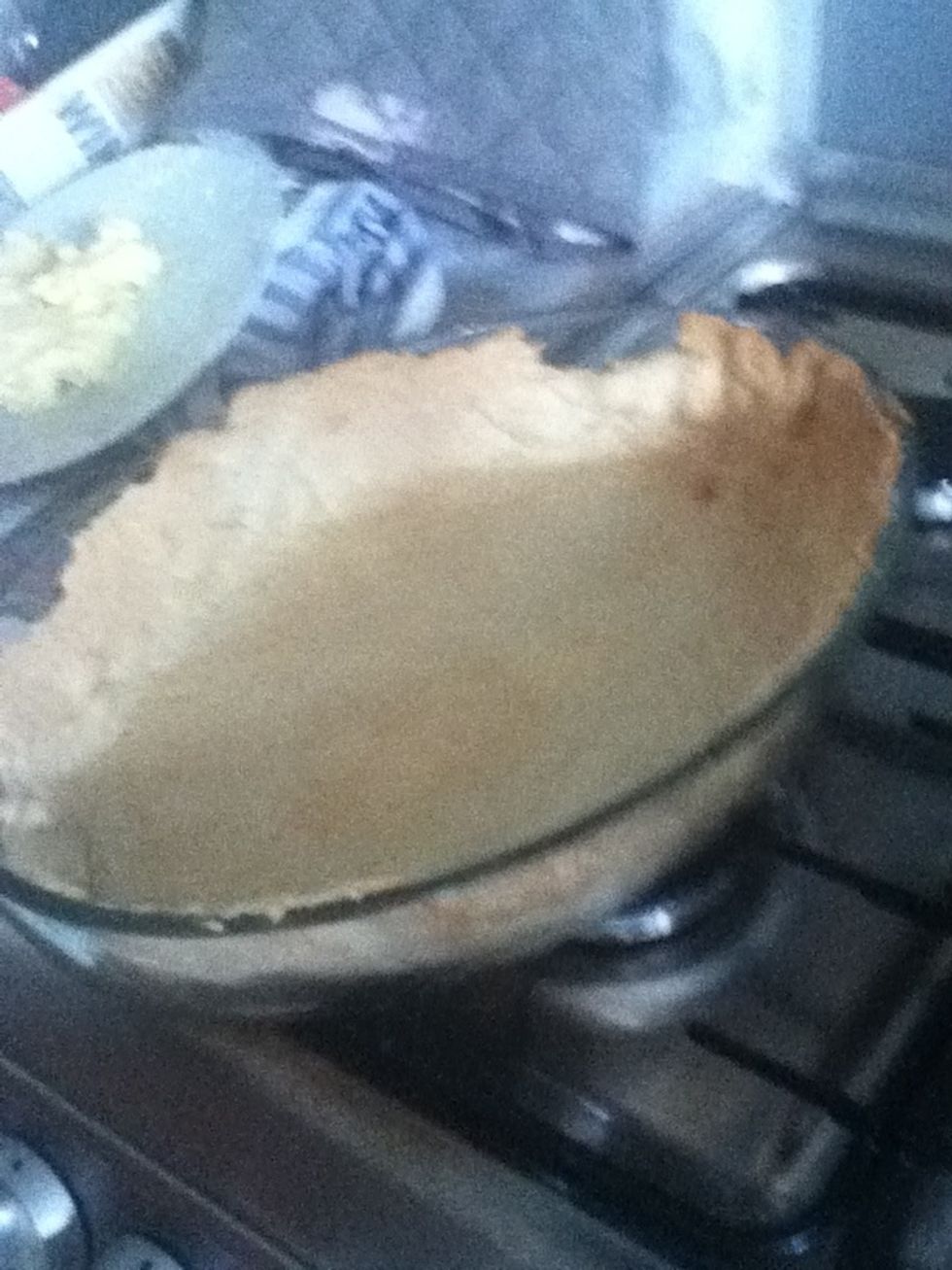 Leave the pastry to cool, it is more golden in real life!