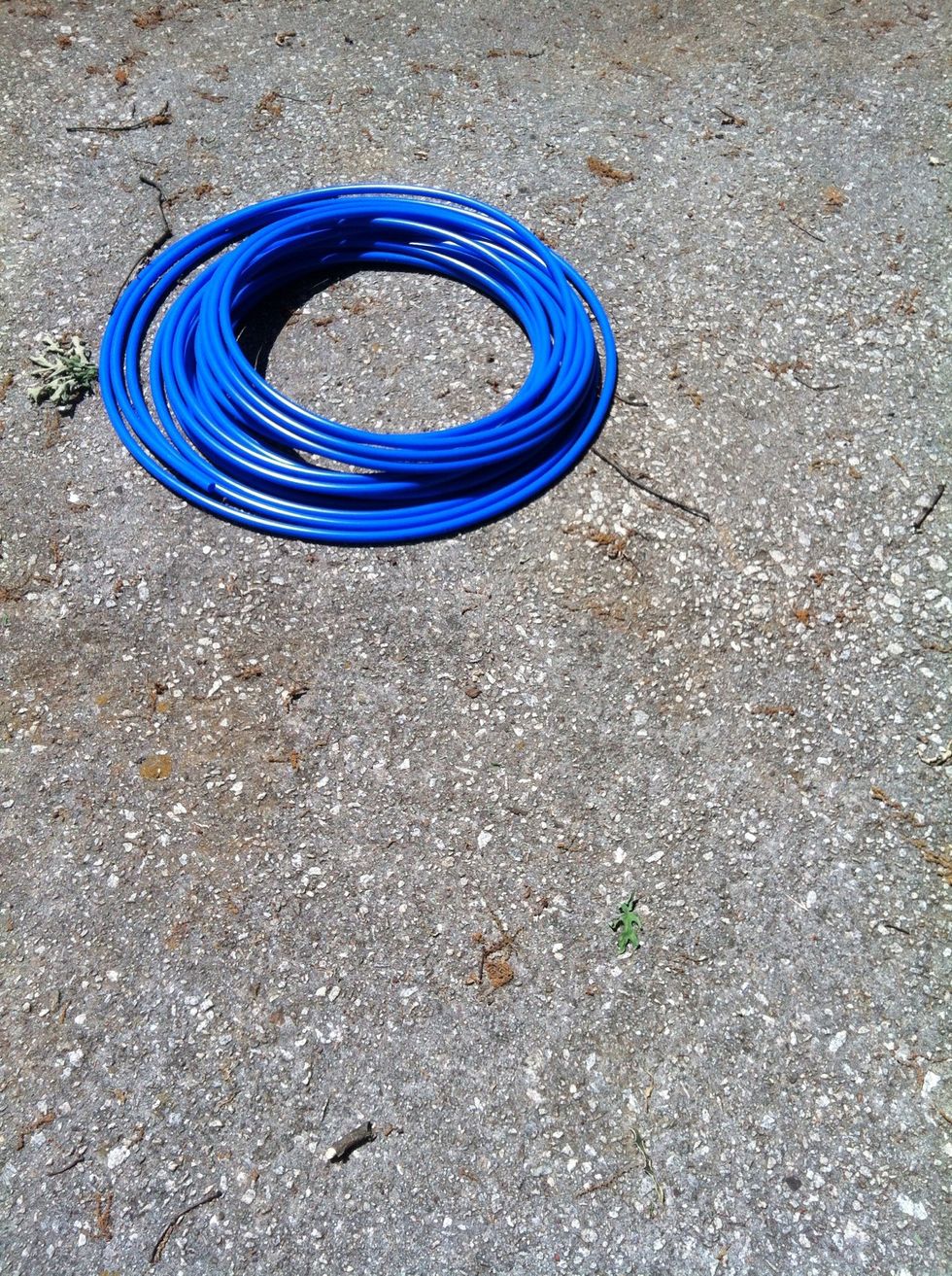 Leave the tubing in the sun for easier bending.