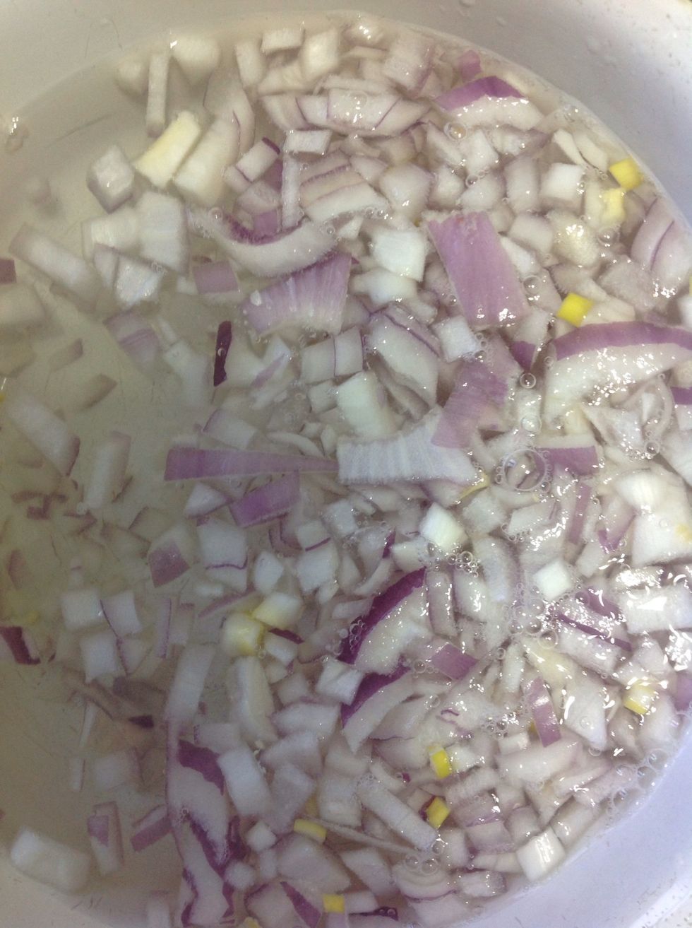 Leave them in a hot,boiled water for 5 minutes