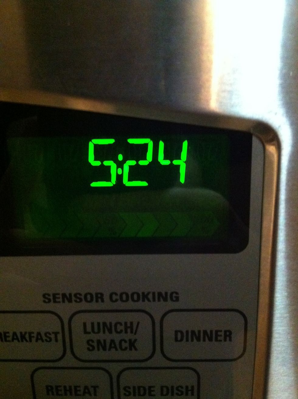 Leave them in there for about 4-6 minutes