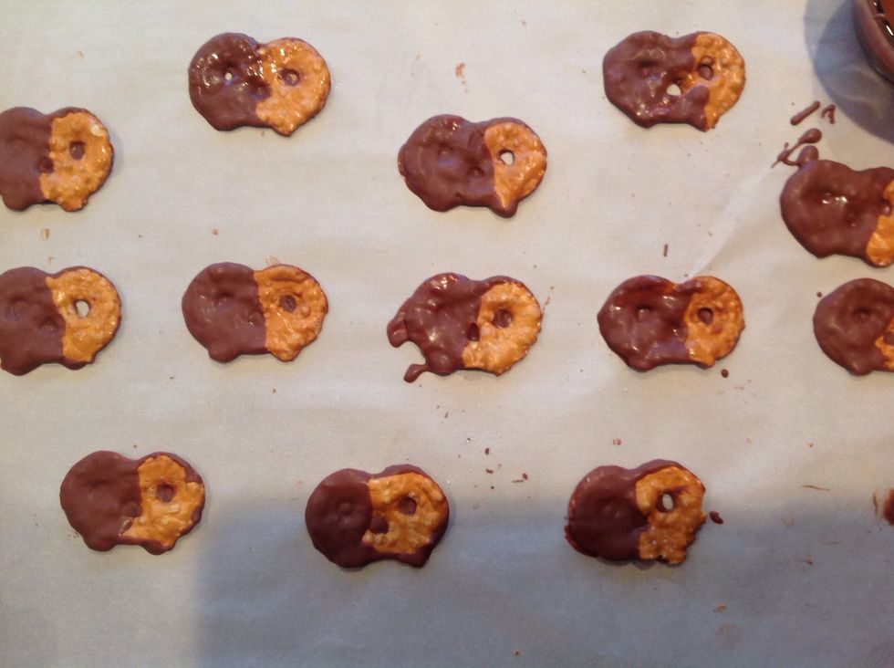 Leave them out to dry for 10 minutes.