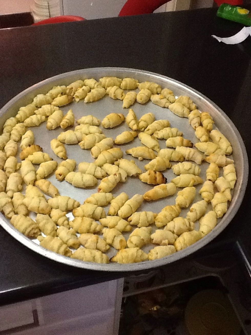 Leave them to cool until they harden