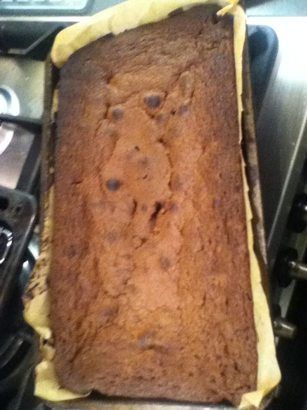 Leave to cool in the tin and then cut into squares :D