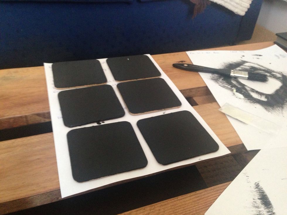 Leave to dry a second time