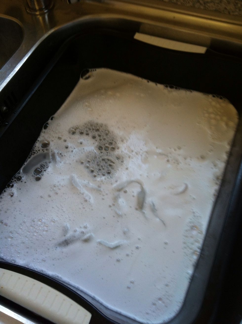 Leave to soak for 30-60 mins