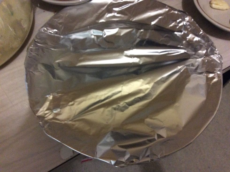 Leaving for 5 minutes in foil