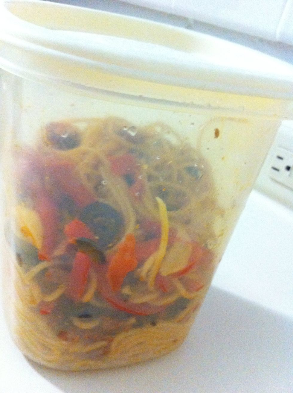Leftovers so your hardworking husband has something to eat when he gets home ;-*