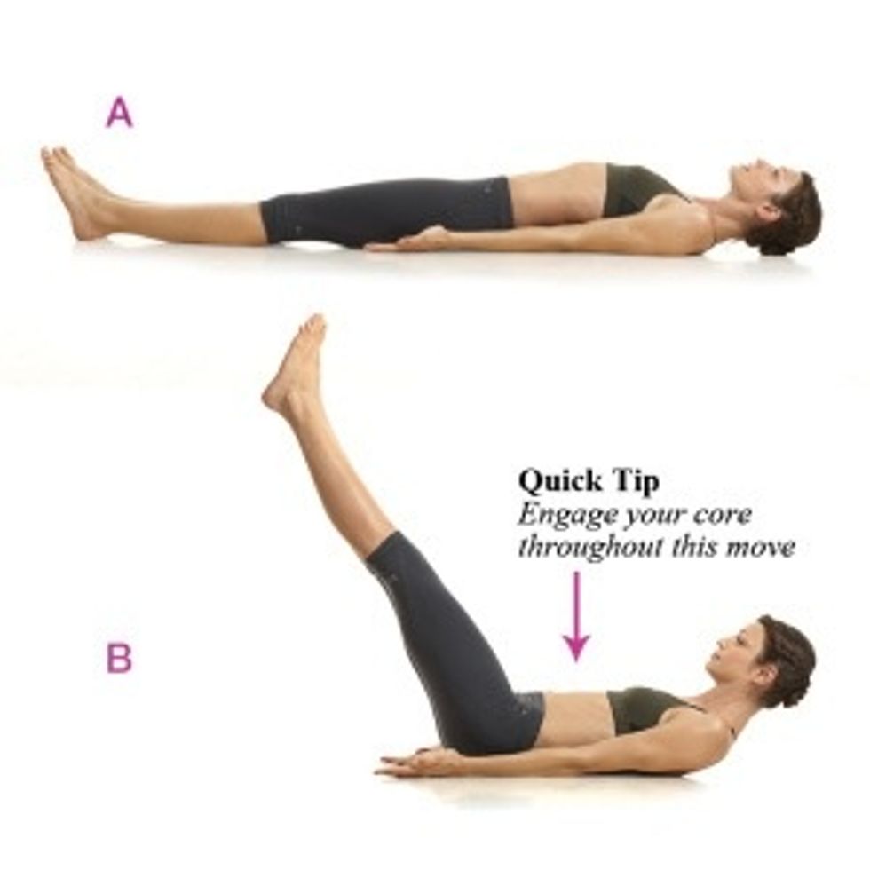 Leg raises: do about the same as the crunches you don't want to have one side bigger than the other