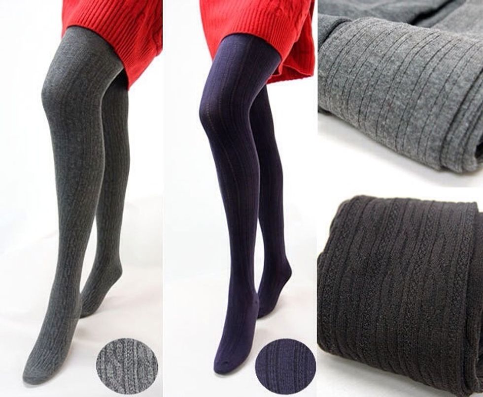 Leggings!!  Is really good for base layer and it will keep your leg warm and nice!