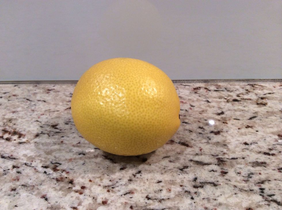 Lemon (juice), juice your lemon for the blueberry puree (1-2 minutes)