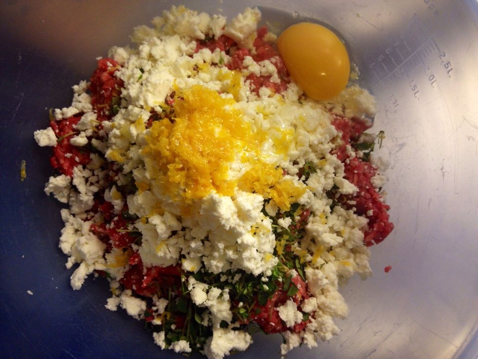 ..lemon peel and the egg.