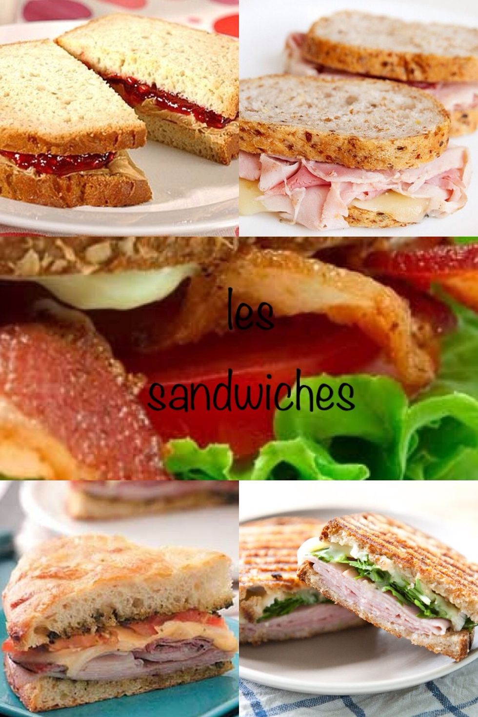 Les sandwiches means sandwiches. Pronounce like les sandweeches