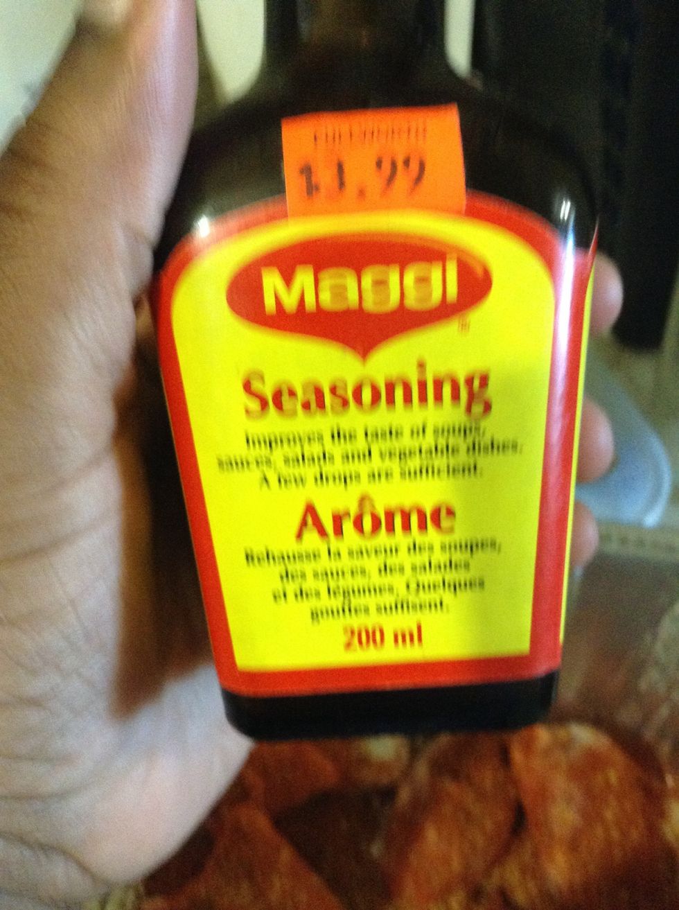 Let about 8 drops drop on the chicken