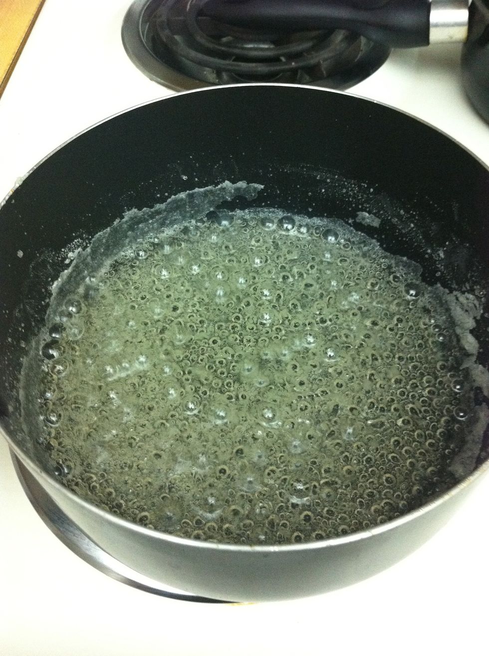 Let boil to make caramel