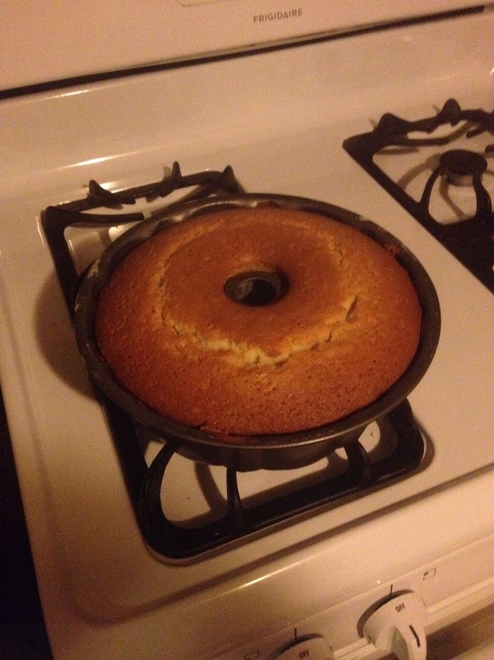 Let cake cool completely