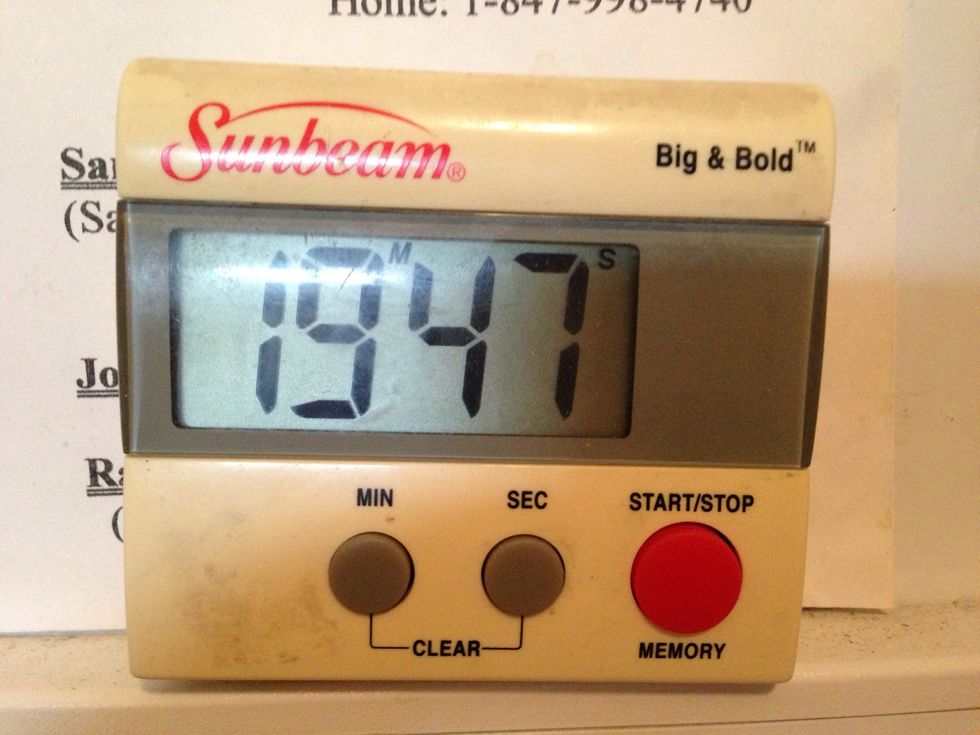 Let cook for 20 mins covered