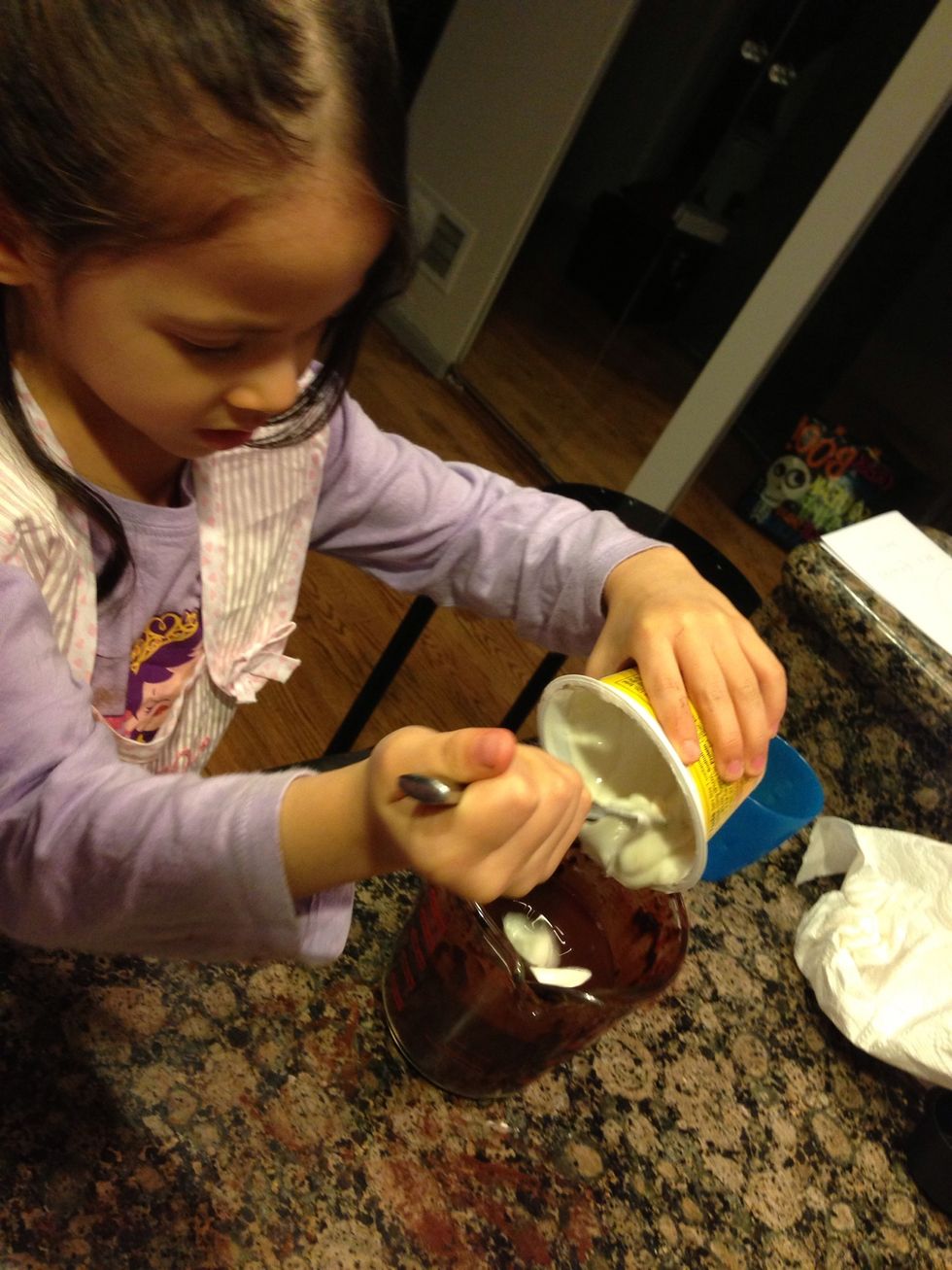 Let cool. Then add yogurt
