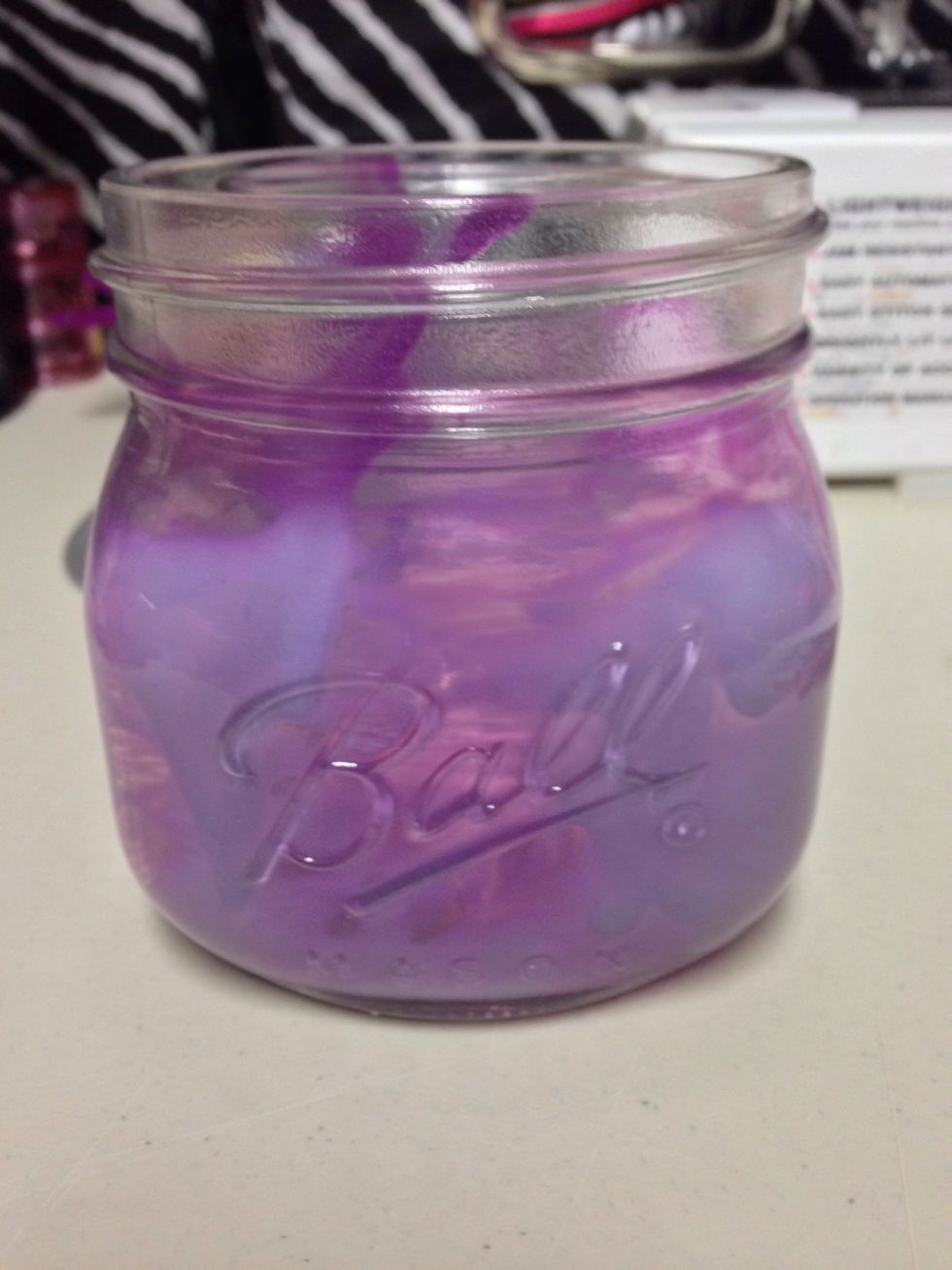 Let dry for an hour to an hour and a half ( I watched a movie in between)