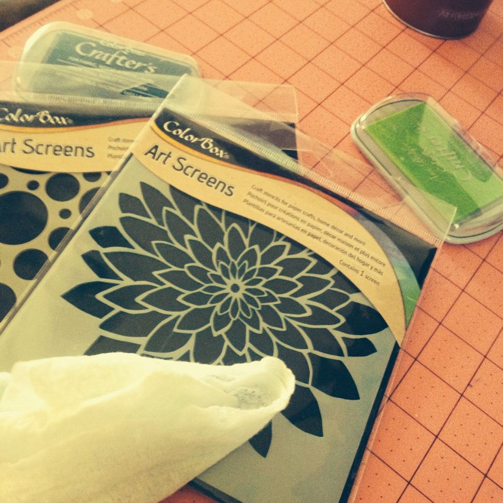 Let dry overnight and cover with a spray clear coat- now just attach your Colorbox Art Scree (stencil) back onto the card backing a replace in the package for further use!