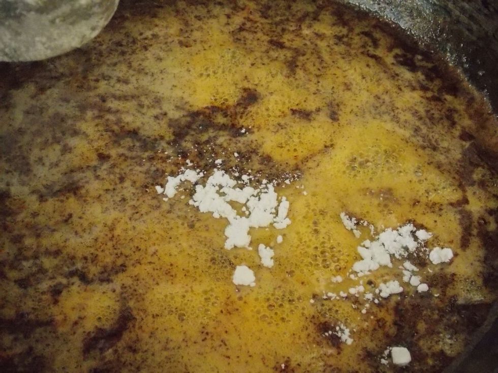 Let each addition of flour blend in well before adding next.