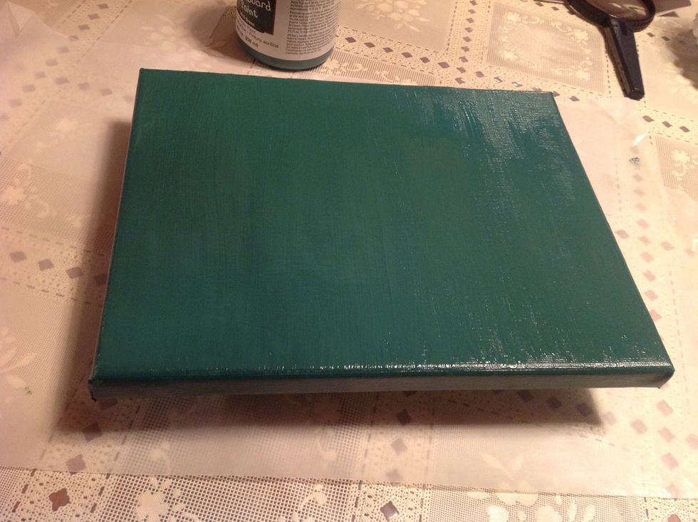 Let first coat dry one hour, then paint a second coat.