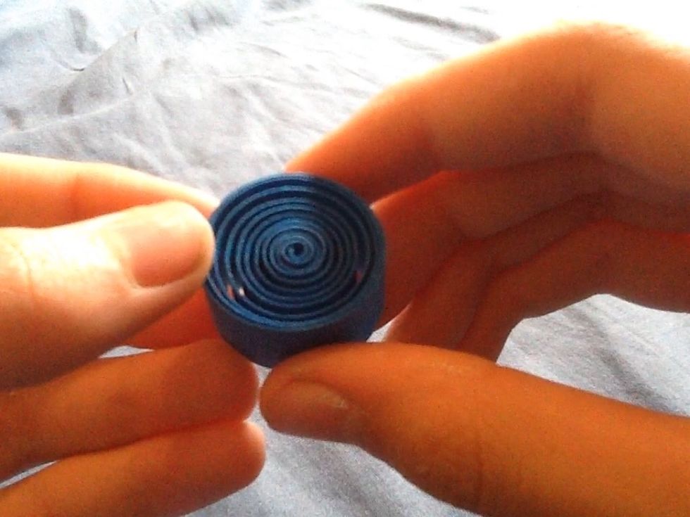 Let go of the paper and make sure it holds where you want it to. If you want it to be smaller or tighter then you can hold it for longer in the previous step's position.