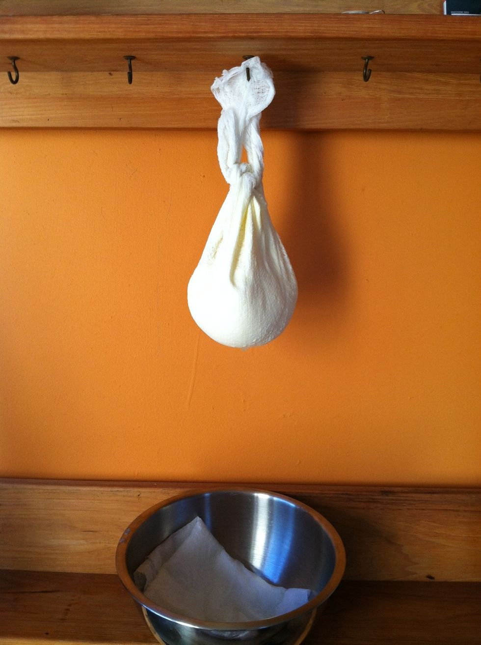 Let hang // drip for at least 4 hours before eating (overnight is best).