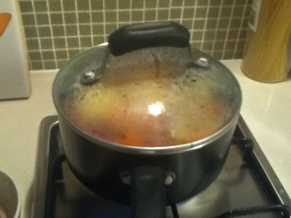 Let it boil again then simmer it again for 10~15 mins