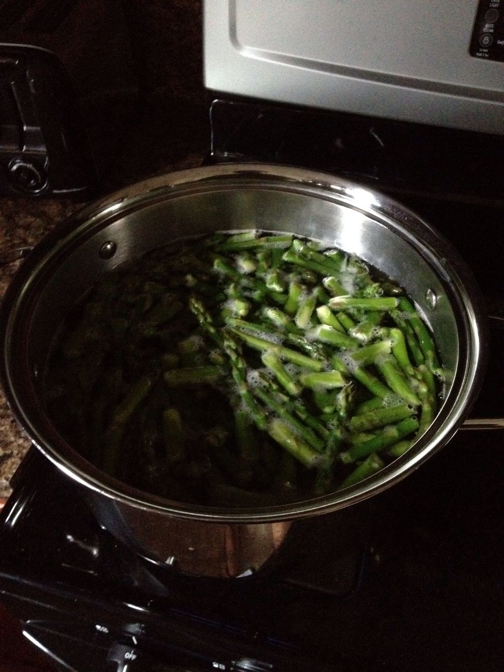 Let it boil for 1-2 minutes. Do not let them sit in there too long!