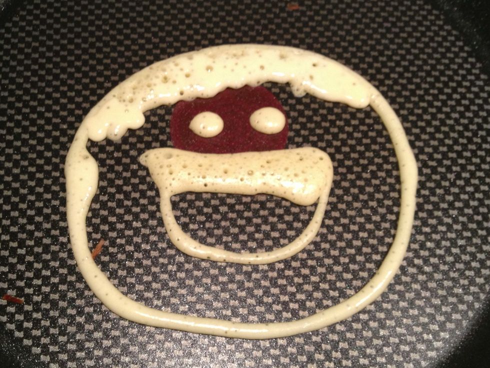 Let it cook first so the smile is nice and brown