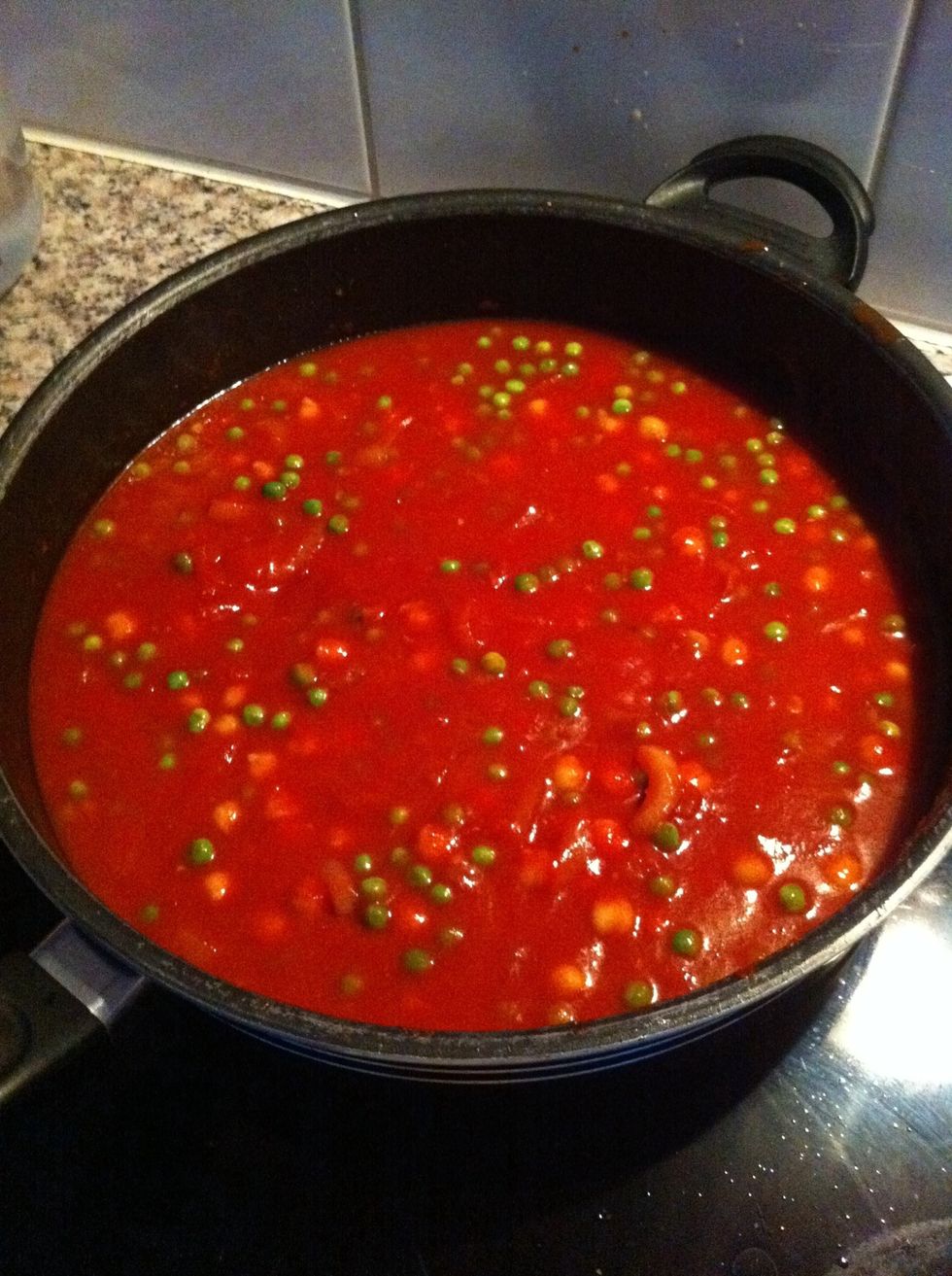 Let it cook for about 5 minutes. If its getting dry, add boiling water.