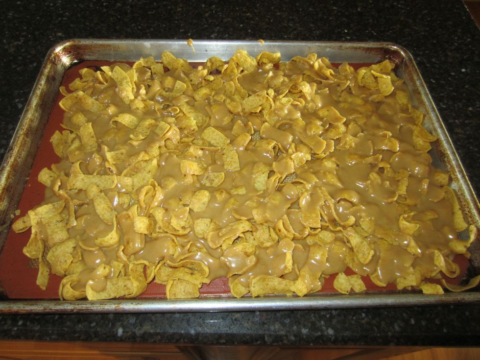 Let it cool and harden.