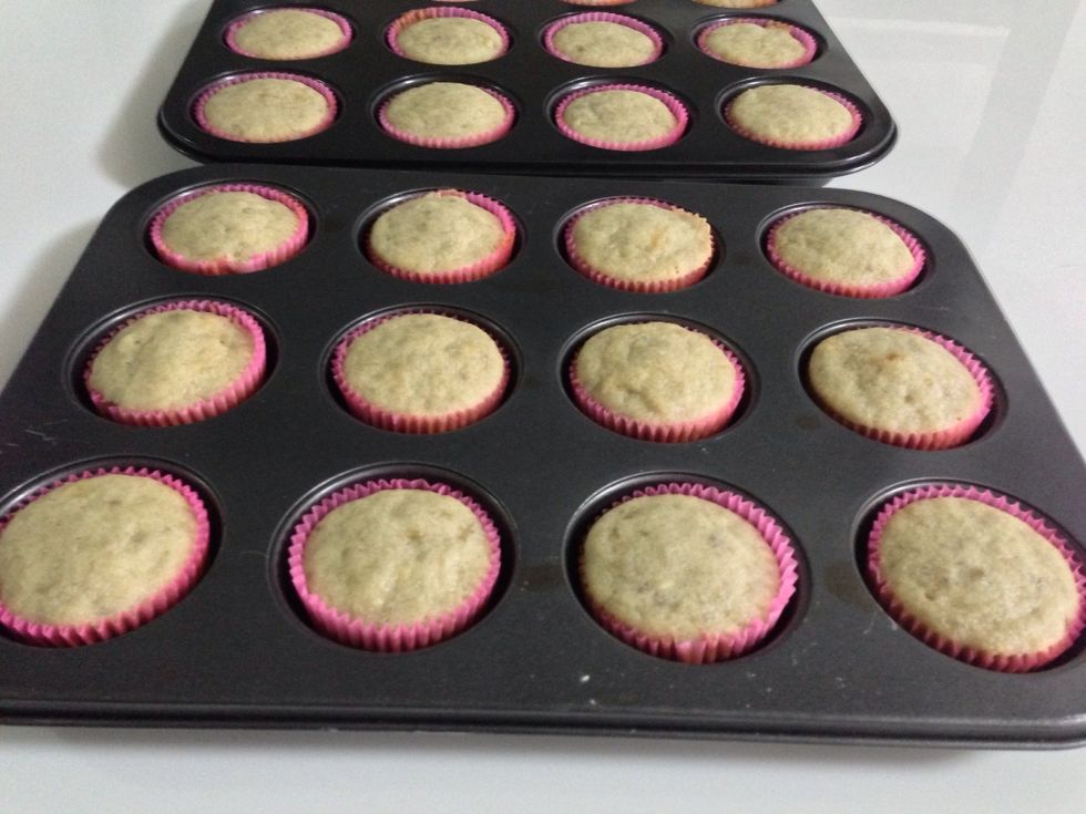 Let it cool before frosting with chocolate ganache