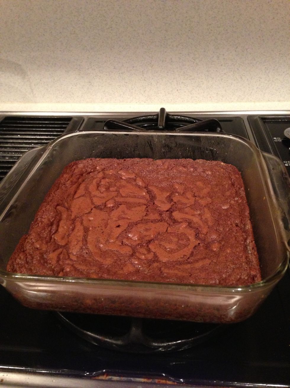 Let it cool down, cut it into pieces and enjoy! \ud83d\ude0a