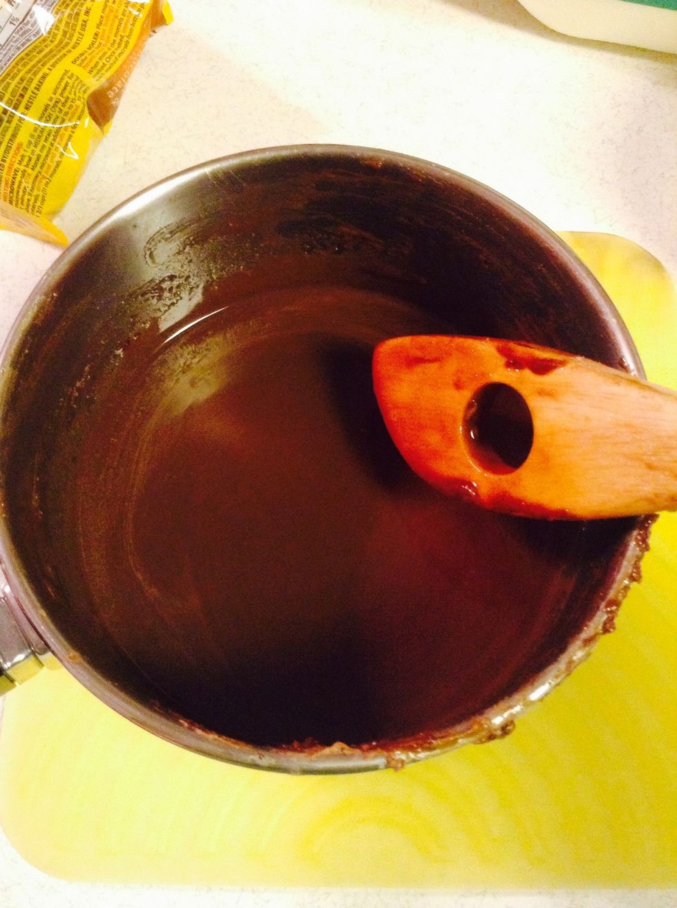 Let it cool down! Now is the time to dig out the old blender, that is only ever touched to make this recipe. :) (But feel free to taste test! I sure did!)